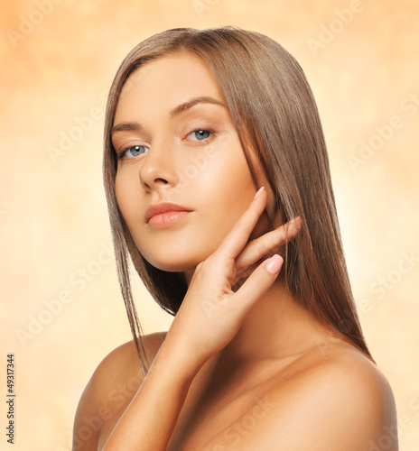 Photo: beautiful woman with long hair beautiful woman with long hair
