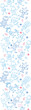 Vector playing children vertical seamless pattern background