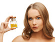 woman with vitamins