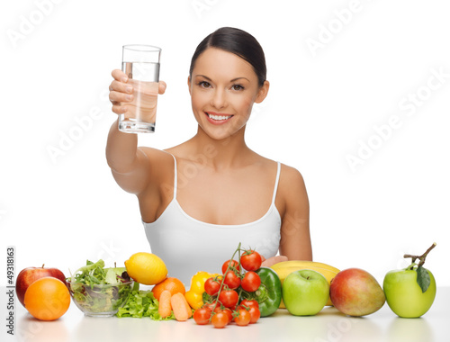 Photo: woman with healthy food woman with healthy food