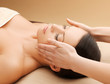 beautiful woman in massage salon