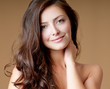 Photo: beautiful brunette with perfect hair beautiful brunette with perfect hair