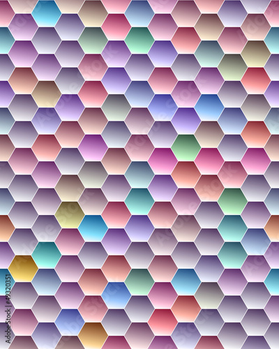 Illustration: color hexagon seamless texture color hexagon seamless texture