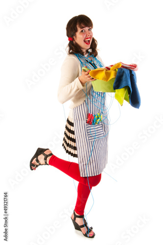 Photo: Happy housewife Happy housewife