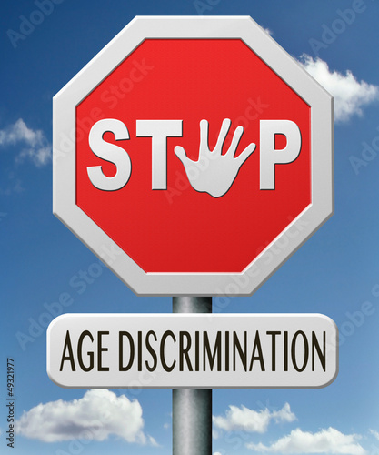 Illustration: stop age discrimination stop age discrimination
