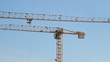 Lifting construction crane. construction site 