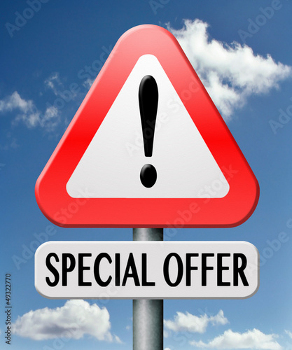 Illustration: special offer special offer