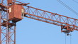 Lifting construction crane. construction site 