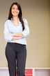 Confident saleswoman