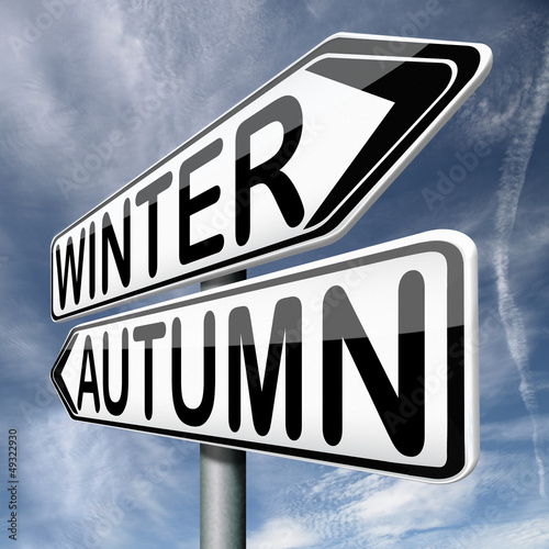 Illustration: winter autumn winter autumn