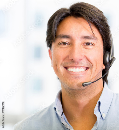 Photo: Telemarketing agent Telemarketing agent