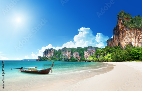Photo: Railay beach in Krabi Thailand Railay beach in Krabi Thailand