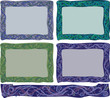 four Jugendstil frame