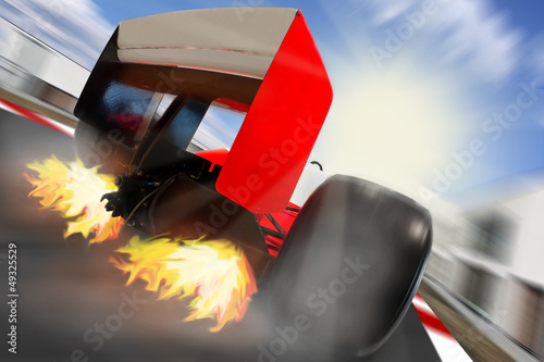Illustration: race car race car