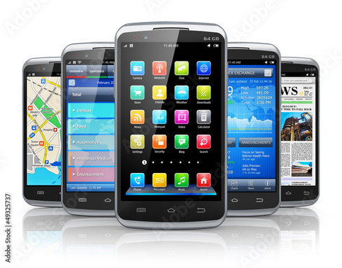 Illustration: Smartphones and applications Smartphones and applications