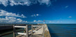 pontoon jetty and channel of grandcamp normandy
