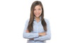 Young casual business woman smiling portrait