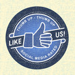 Like us Icon, Illustration icon social networks