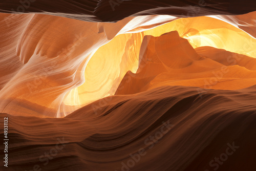Photo: Antelope Canyon view with light rays Antelope Canyon view with light rays