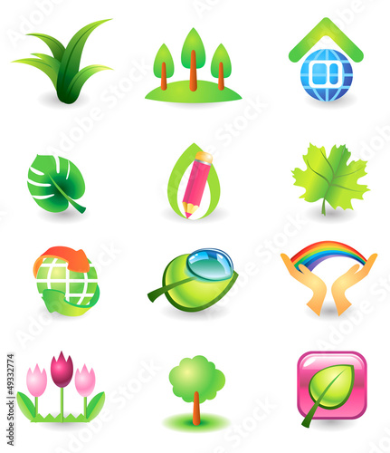 Vector: Set of nature vector icons Set of nature vector icons