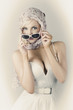 Retro Pin-up Girl In Classic Fashion Style