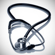 Stethoscope on white