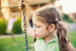 Little child intimate close up portrait.