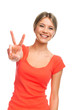 Victory or peace gesture