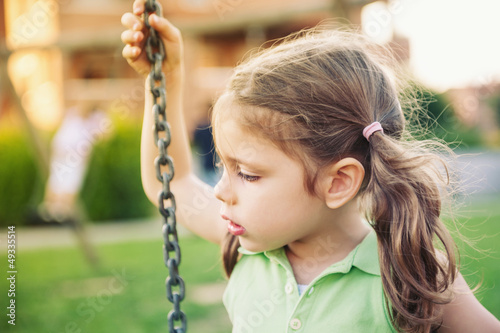 Photo: Little child intimate close up portrait. Little child intimate close up portrait.
