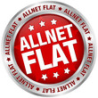 Button Banner "Allnet Flat" rot/silber