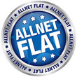 Button Banner "Allnet Flat" blau/silber
