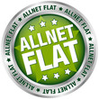 Button Banner "Allnet Flat" grün/silber