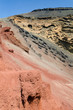 Different ground layers on Lanzarote island
