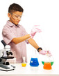 Mixing chemicals with dropper