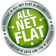 Button Banner "All Net Flat" grün/silber