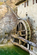 Old mill wheel in the Croda Refrontolo