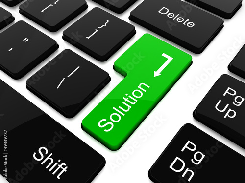 Illustration: Solution button on laptop keyboard Solution button on laptop keyboard