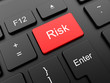 Red risk button on the keyboard