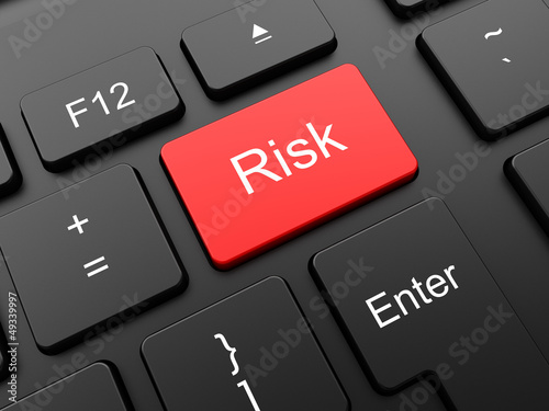Illustration: Red risk button on the keyboard Red risk button on the keyboard