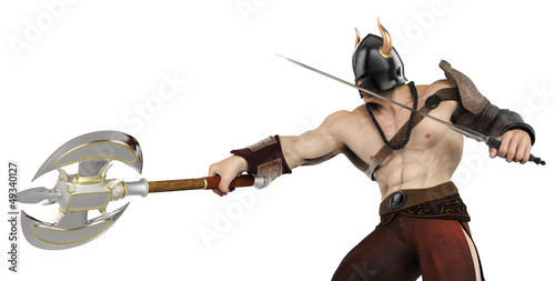 Illustration: barbarian side atack barbarian side atack