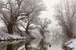 Photo: Winter landscape river Zagyva in Hungary Winter landscape river Zagyva in Hungary