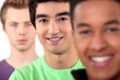 Ethnically diverse group of young men