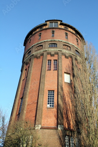 Photo: Water tower from 1912 in the city Groningen.(The Netherlands) Water tower from 1912 in the city Groningen.(The Netherlands)