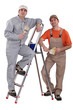 Two male painters