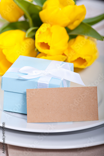 Photo: Blue gift box Blue gift box