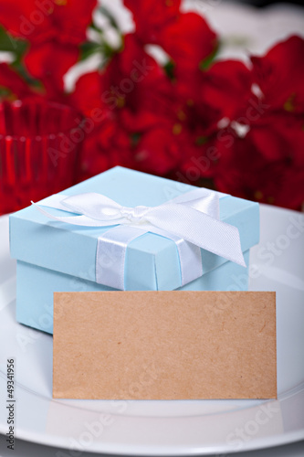 Photo: Blue gift box Blue gift box