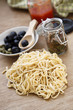 Pasta with capers, anchovy and olives ingredients