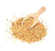 bee pollen isolated on white. Nutritional supplement