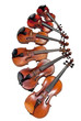 different sized violins