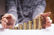 Men counting money! Studio shots